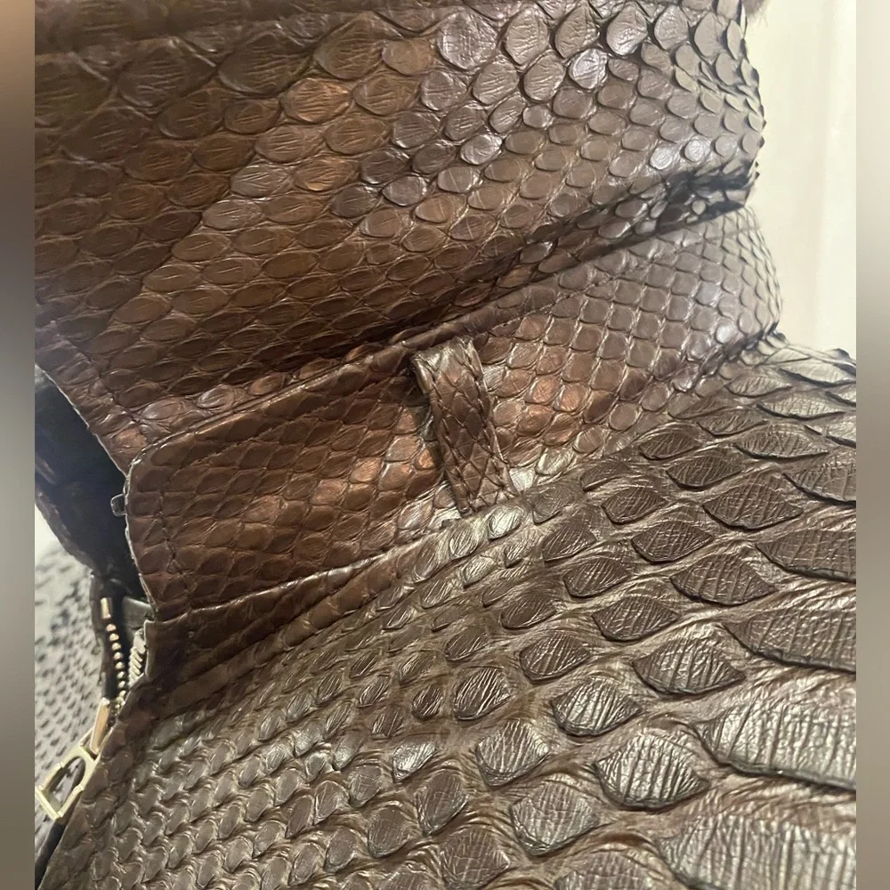 Python leather jacket - Picture 5 of 10